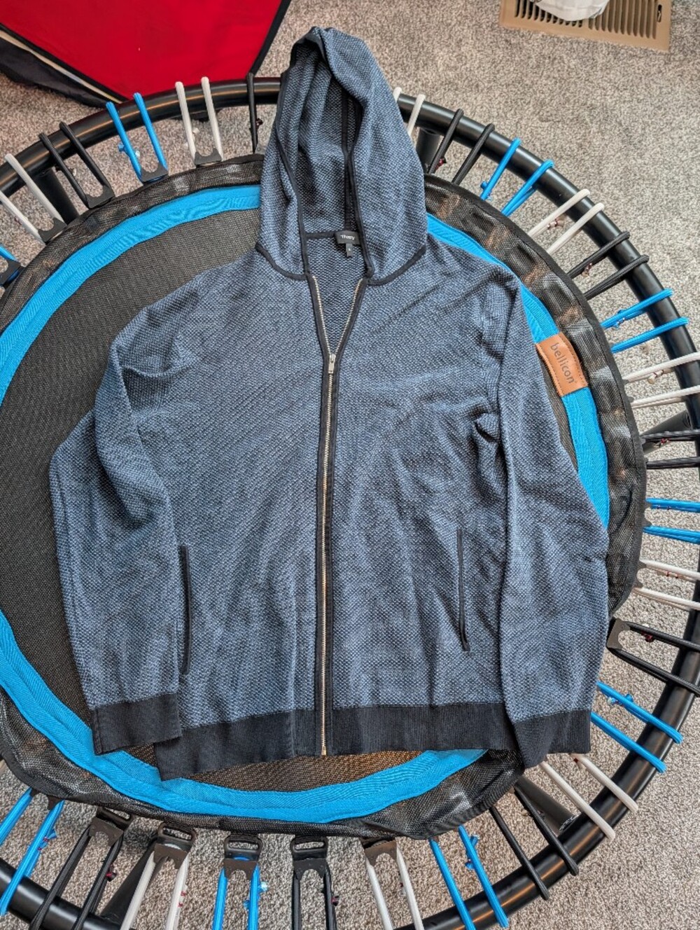 Theory Men's Blue Full-Zip Sweater